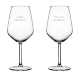 Wijnglas 49 cl met ets-opdruk